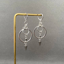 Load image into Gallery viewer, Spike &amp; Ring Dangle Earrings