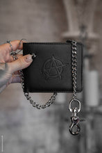 Load image into Gallery viewer, Anarchy Emboss Bifold Wallet w/ Chain