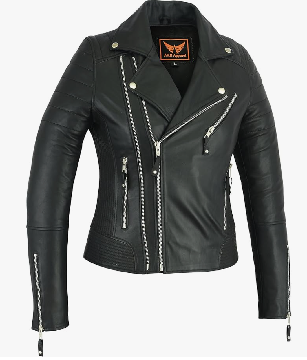Femme Cut Sheep Leather Biker Jacket