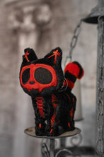 Load image into Gallery viewer, Blood Skelekitty Plush Keychain