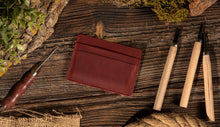 Load image into Gallery viewer, Leather Card Holder Wallet, Handmade