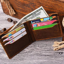Load image into Gallery viewer, Leather Bifold Wallet, Handmade