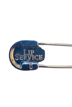 Load image into Gallery viewer, Lip Service Chrome and Black Enamel Skull Kilt Safety Pin