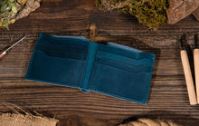 Load image into Gallery viewer, Leather Bifold Wallet, Handmade