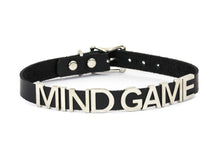 Load image into Gallery viewer, Genuine Leather Stainless Steel Letter Name Fetish Choker