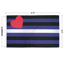 Load image into Gallery viewer, Leather Pride Flag