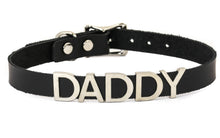 Load image into Gallery viewer, Genuine Leather Stainless Steel Letter Name Fetish Choker