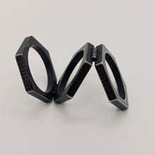 Load image into Gallery viewer, Stainless Steel Triple Finger Folding Ring