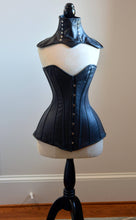 Load image into Gallery viewer, Long Overbust Steel-Boned Corset - Leather