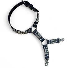 Load image into Gallery viewer, Genuine Leather Studded Leg Harness