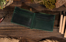 Load image into Gallery viewer, Leather Bifold Wallet, Handmade