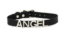 Load image into Gallery viewer, Genuine Leather Stainless Steel Letter Name Fetish Choker