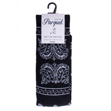 Load image into Gallery viewer, Men's Ribbed Paisley Bandana Socks