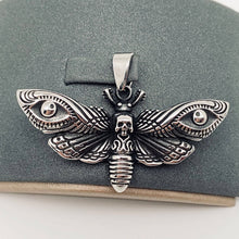 Load image into Gallery viewer, Moth Stainless Steel Pendant