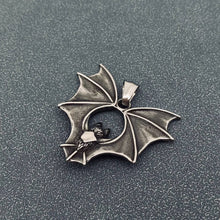 Load image into Gallery viewer, Gothic Stainless Steel Bat Pendant