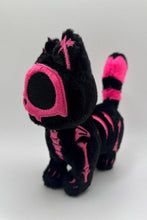 Load image into Gallery viewer, Bubblegum Skelekitty Plush Keychain