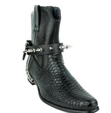 Load image into Gallery viewer, 1" Spike Genuine Leather Boot Strap