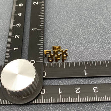Load image into Gallery viewer, 'FUCK OFF' Stainless Steel Ear Studs