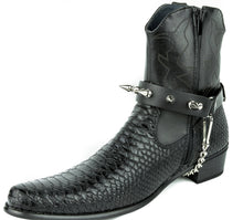 Load image into Gallery viewer, 1" Spike Genuine Leather Boot Strap