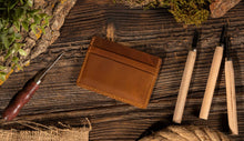 Load image into Gallery viewer, Leather Card Holder Wallet, Handmade
