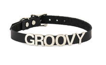 Load image into Gallery viewer, Genuine Leather Stainless Steel Letter Name Fetish Choker