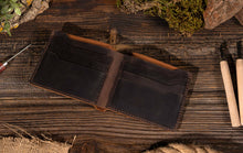 Load image into Gallery viewer, Leather Bifold Wallet, Handmade