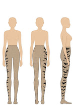 Load image into Gallery viewer, Asymmetric Bat Fishnet Tights