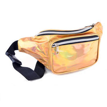 Load image into Gallery viewer, Iridescent Metallic Waist Fanny Pack