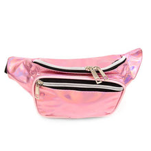 Load image into Gallery viewer, Iridescent Metallic Waist Fanny Pack