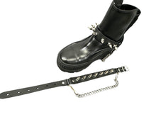 Load image into Gallery viewer, 1" Spike Genuine Leather Boot Strap