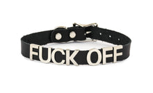 Load image into Gallery viewer, Genuine Leather Stainless Steel Letter Name Fetish Choker