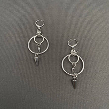 Load image into Gallery viewer, Spike &amp; Ring Dangle Earrings