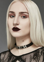 Load image into Gallery viewer, Genuine Leather Stainless Steel Letter Name Fetish Choker