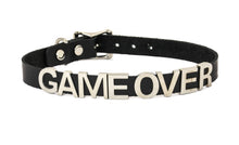 Load image into Gallery viewer, Genuine Leather Stainless Steel Letter Name Fetish Choker