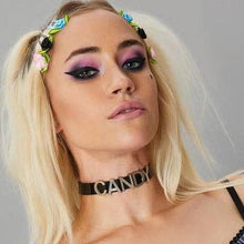 Load image into Gallery viewer, Genuine Leather Stainless Steel Letter Name Fetish Choker