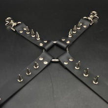 Load image into Gallery viewer, 1" Spike Thigh Harness Garter - Genuine Leather