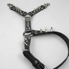 Load image into Gallery viewer, 1" Spike Thigh Harness Garter - Genuine Leather