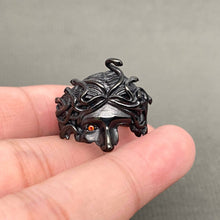 Load image into Gallery viewer, Stainless Steel Medusa Half Face Ring