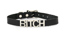 Load image into Gallery viewer, Genuine Leather Stainless Steel Letter Name Fetish Choker