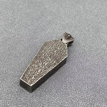 Load image into Gallery viewer, Stainless Steel Vampire Skull Coffin Pendant