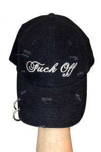 F*ck Off Pierced Baseball Cap