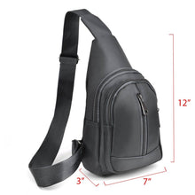 Load image into Gallery viewer, Gray Crossbody Sling Bag Backpack with Adjustable Strap