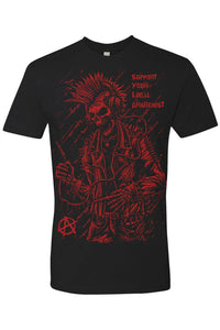 Punk's Not Dead T-shirt [Red]