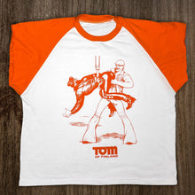 Load image into Gallery viewer, Tom of Finland &quot;HOOK-UP&quot; T-shirt (Raglan, ringer)