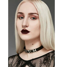Load image into Gallery viewer, Genuine Leather Stainless Steel Letter Name Fetish Choker