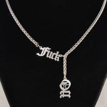 Load image into Gallery viewer, Fuck Off slip chain necklace