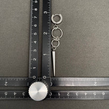 Load image into Gallery viewer, Silver Tone Spike Huggie Earrings
