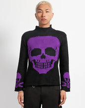 Load image into Gallery viewer, Skull Sweater in Purple - TRIPP NYC