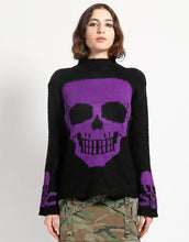 Load image into Gallery viewer, Skull Sweater in Purple - TRIPP NYC