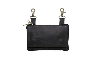 Smaller Leather Multi-Pocket Belt Bag